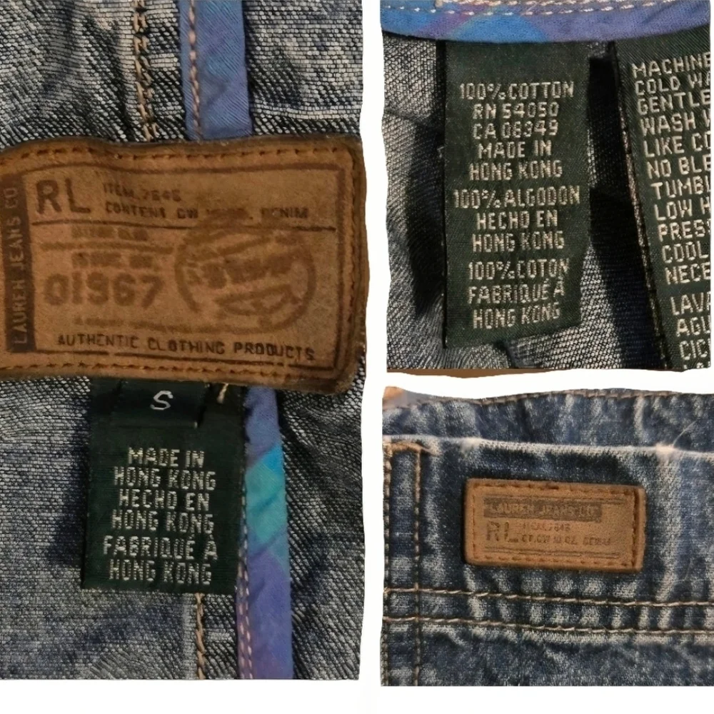 VTG Ralph Lauren Denim Jacket Sz S - Picture 10 of 11
